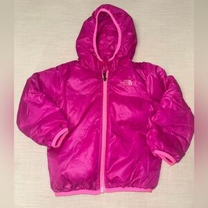 The North Face Fuchsia Hooded Reversible Jacket